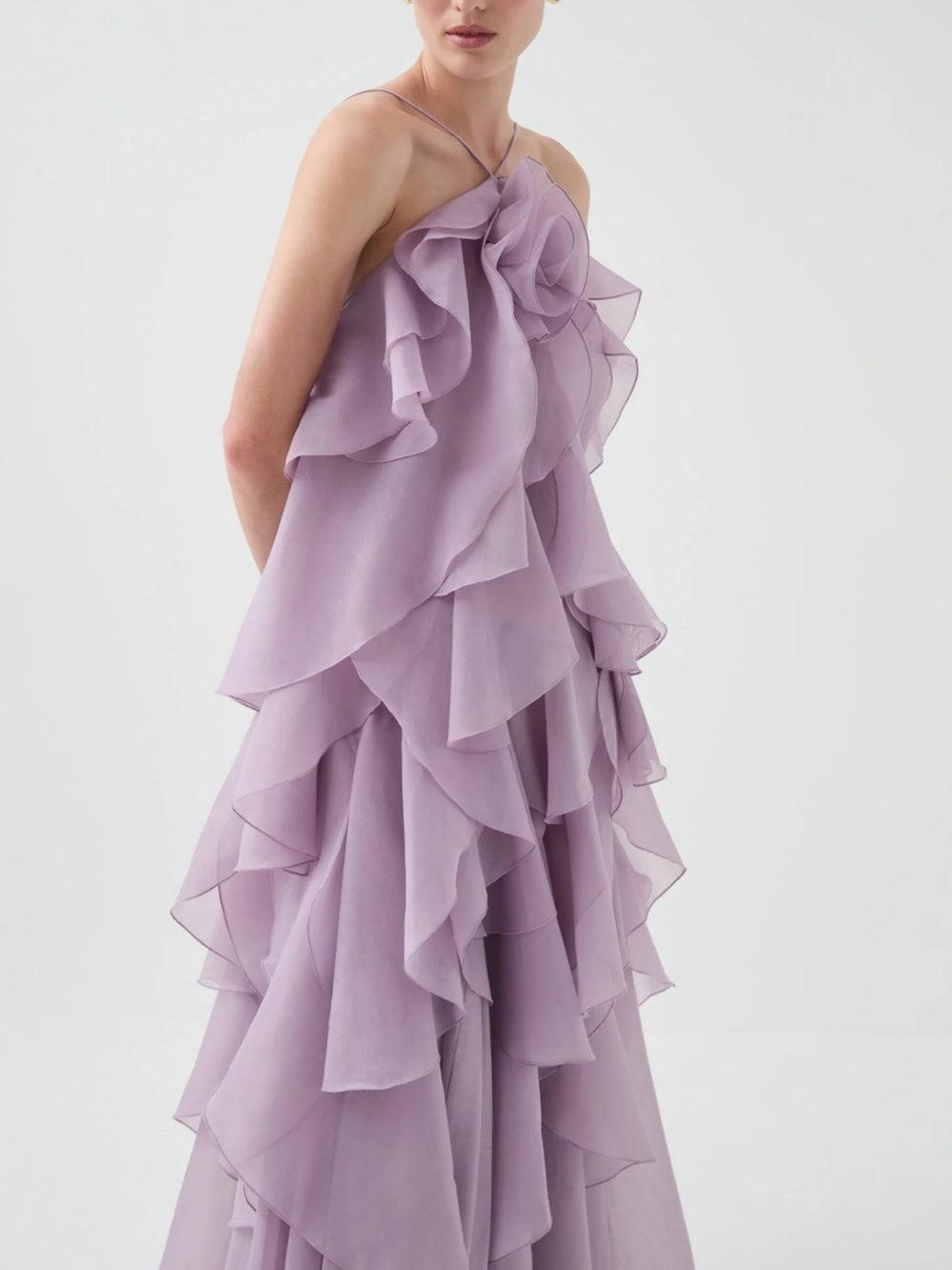 KAYALI - Robe longue superposée haut de gamme