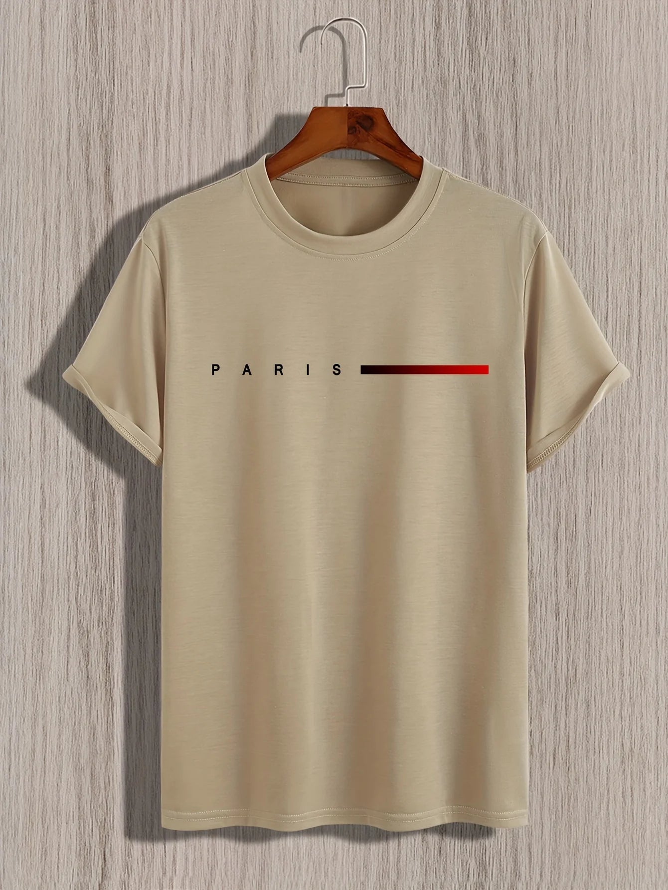 PARIS – Slim Fit Rundhalsausschnitt Baumwoll-T-Shirt