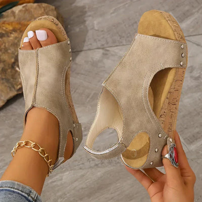 Sandrine - sandales malvar rose