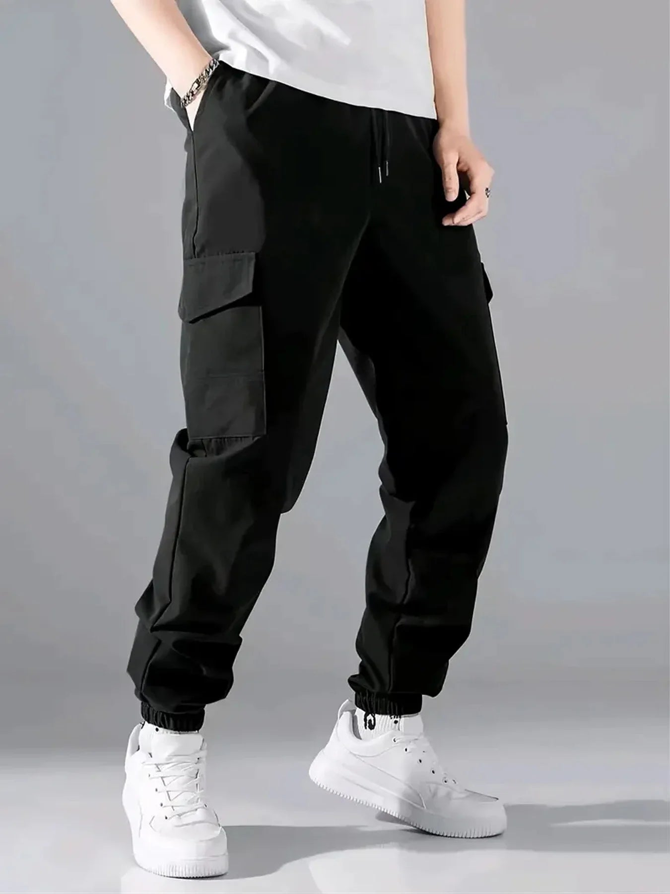 Pantalon cargo décontracté et confortable