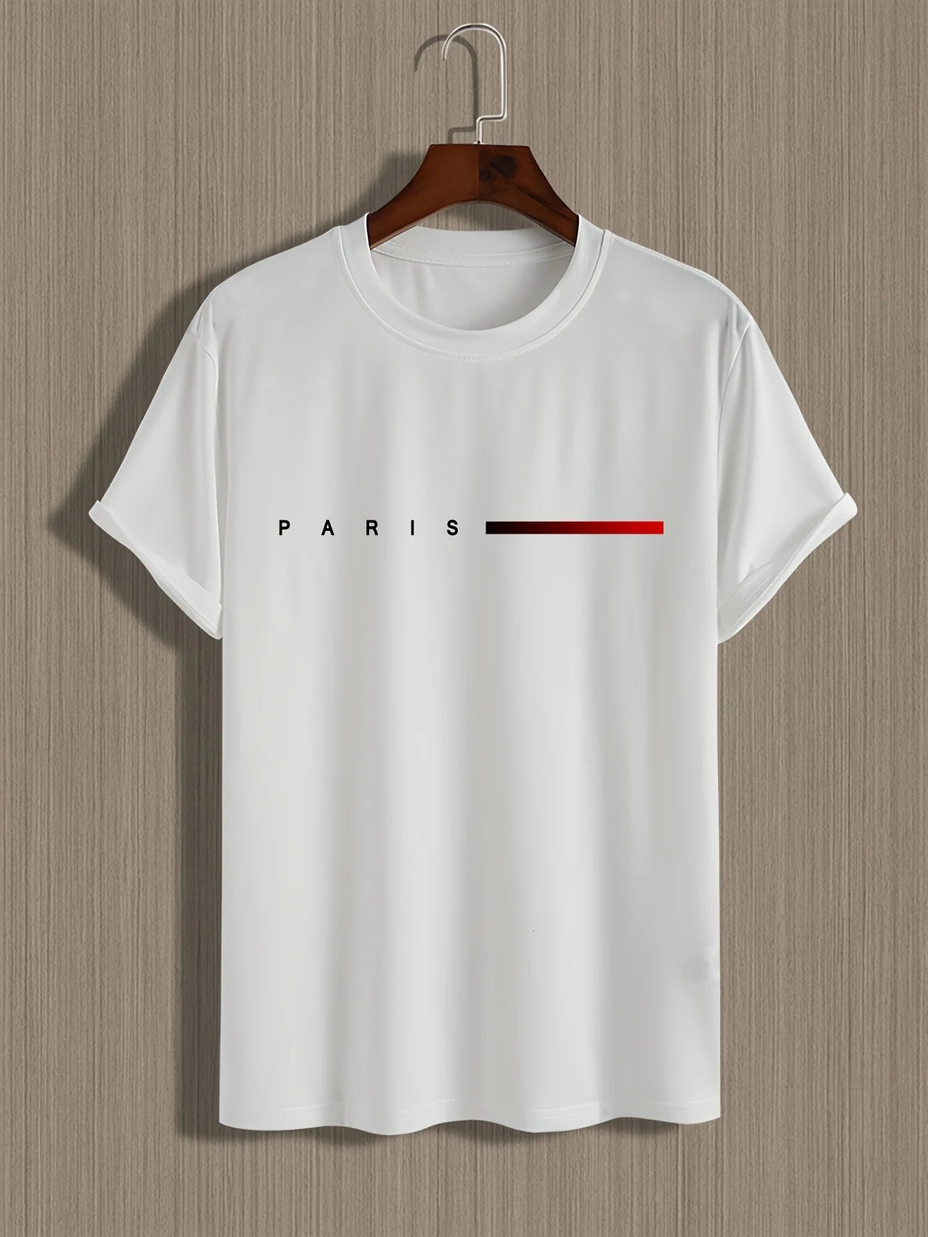 PARIS – Slim Fit Rundhalsausschnitt Baumwoll-T-Shirt