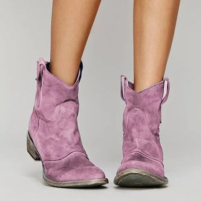 Teyana – Cowboy Stiefeletten aus Wildleder