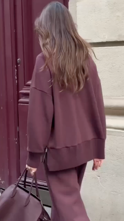 Jessy | Set bestehend aus einem doppelt weichen Sweatshirt und einer elastischen Hose
