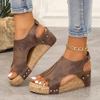Sandrine - sandales malvar rose