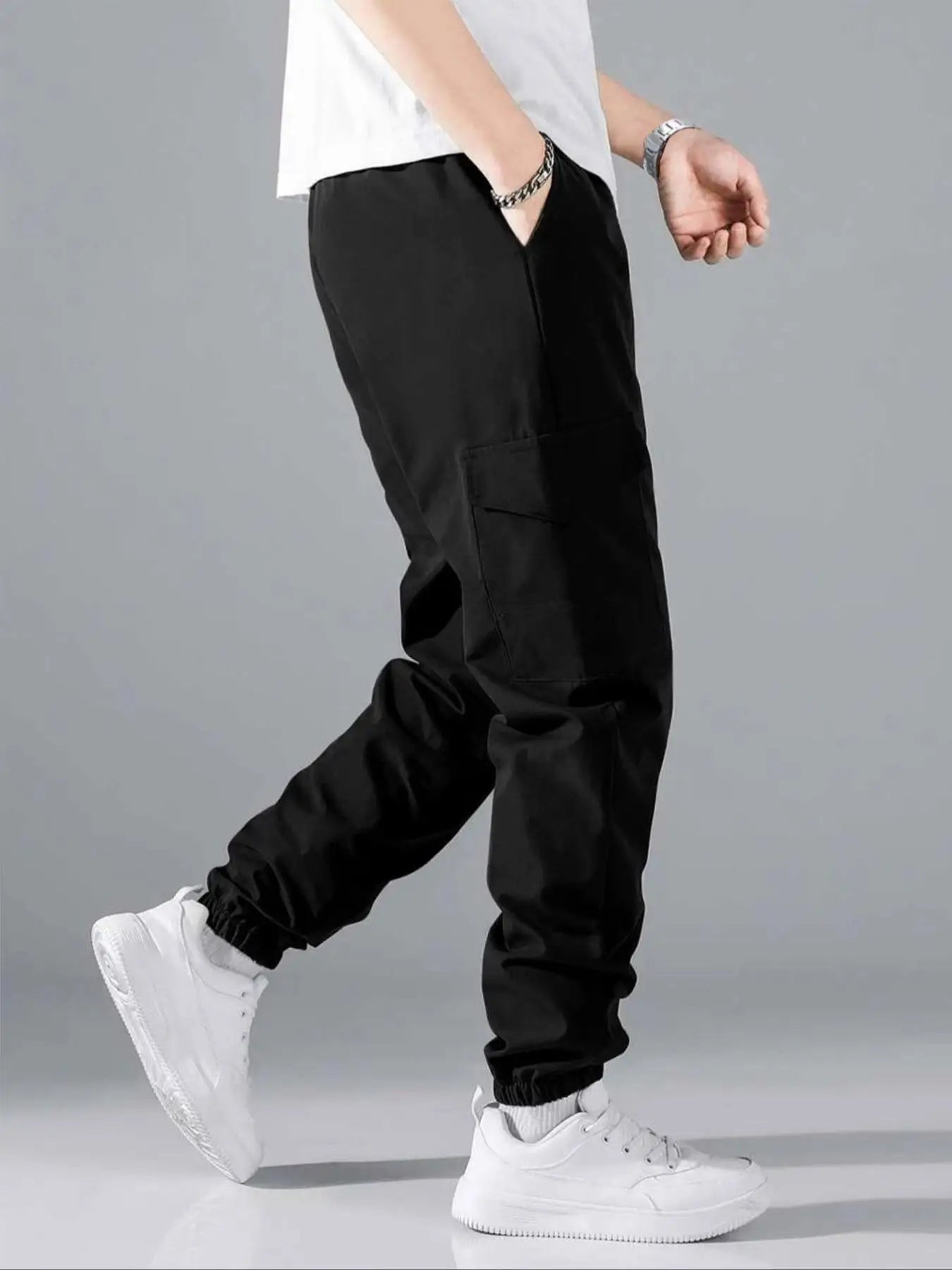 Pantalon cargo décontracté et confortable