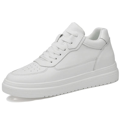 Blanc - Chaussures décontractées surélevées
