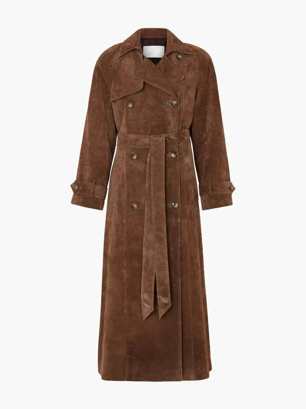 VENAYA - Trenchcoat aus Wildleder