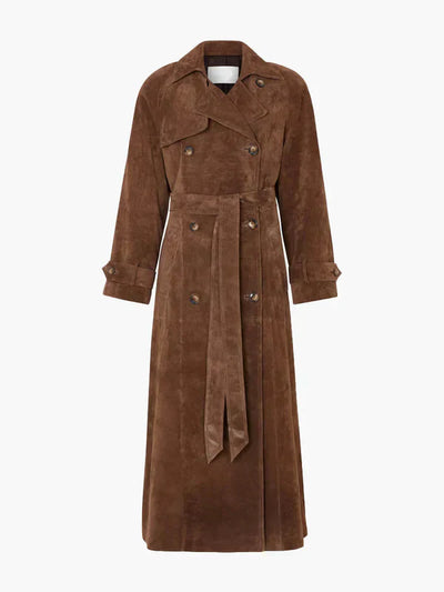 VENAYA - Trenchcoat aus Wildleder