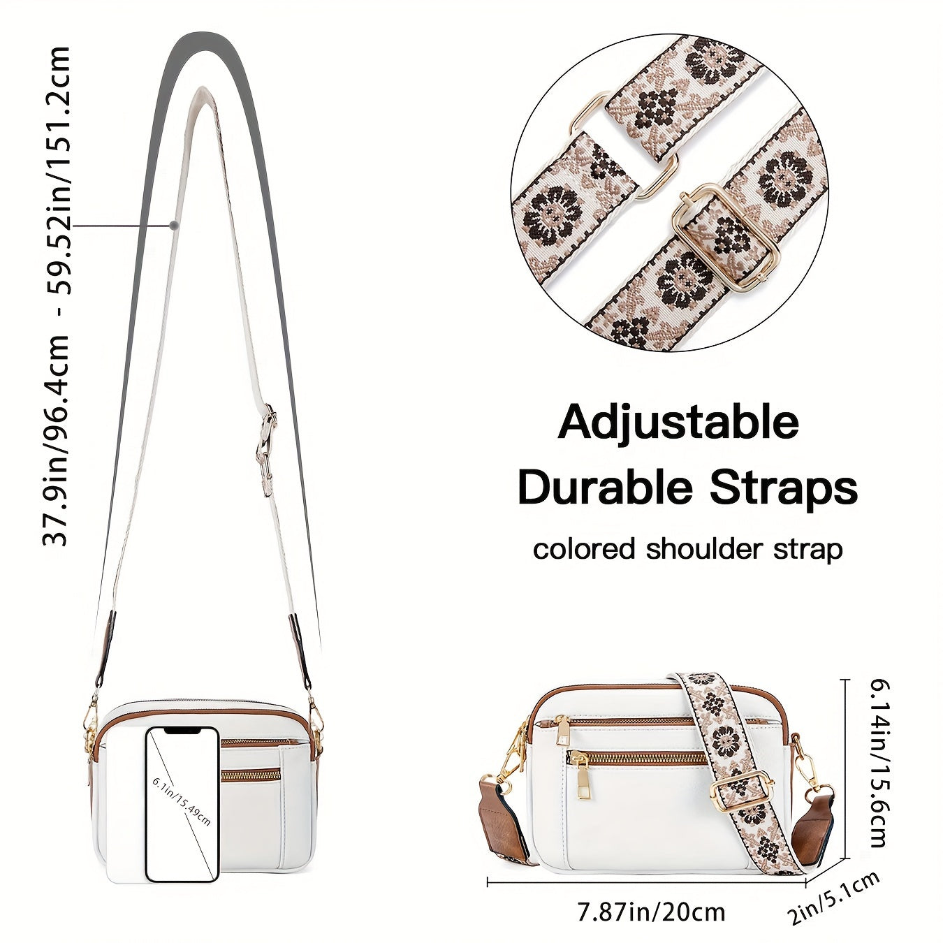 RANA - Sac bandoulière en cuir vegan