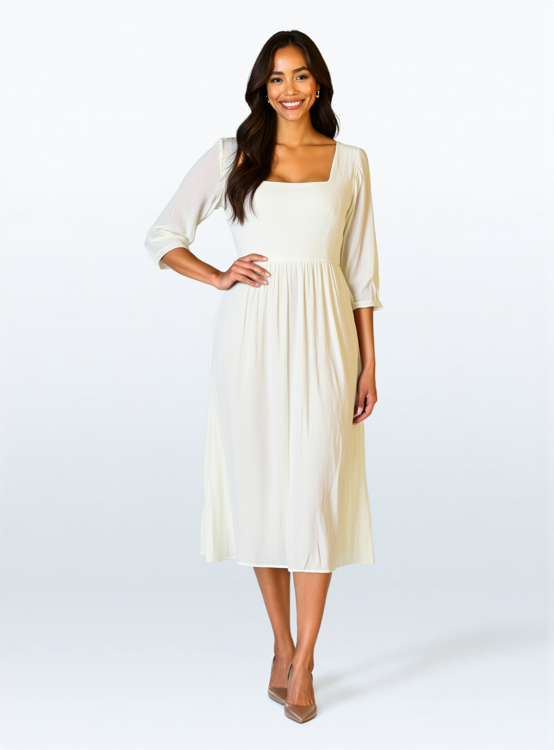 Sada- Lässiges Leinenkleid