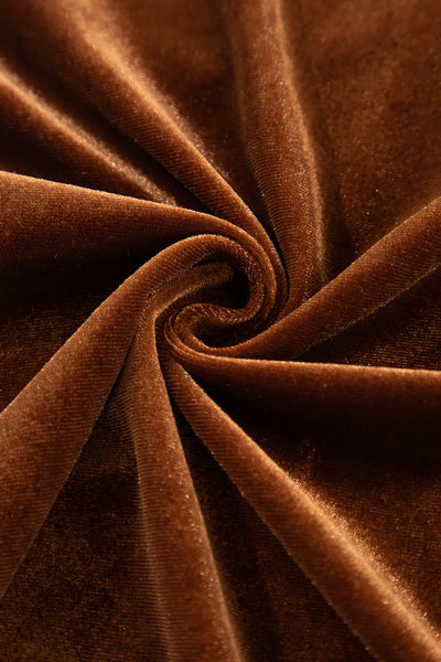 Chemisier boutonné en velours Estelle