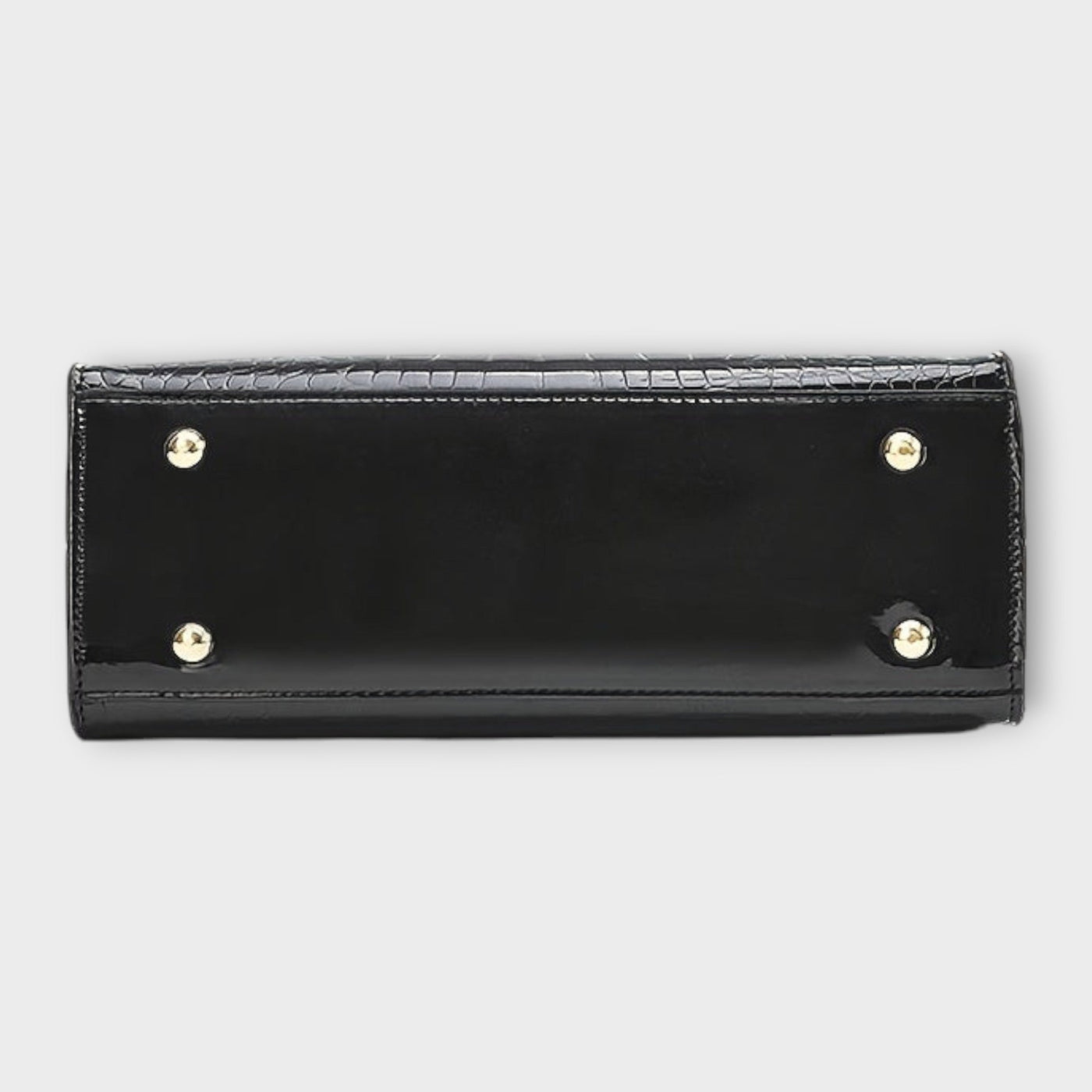 JELLA - Sac à main en cuir brillant motif crocodile