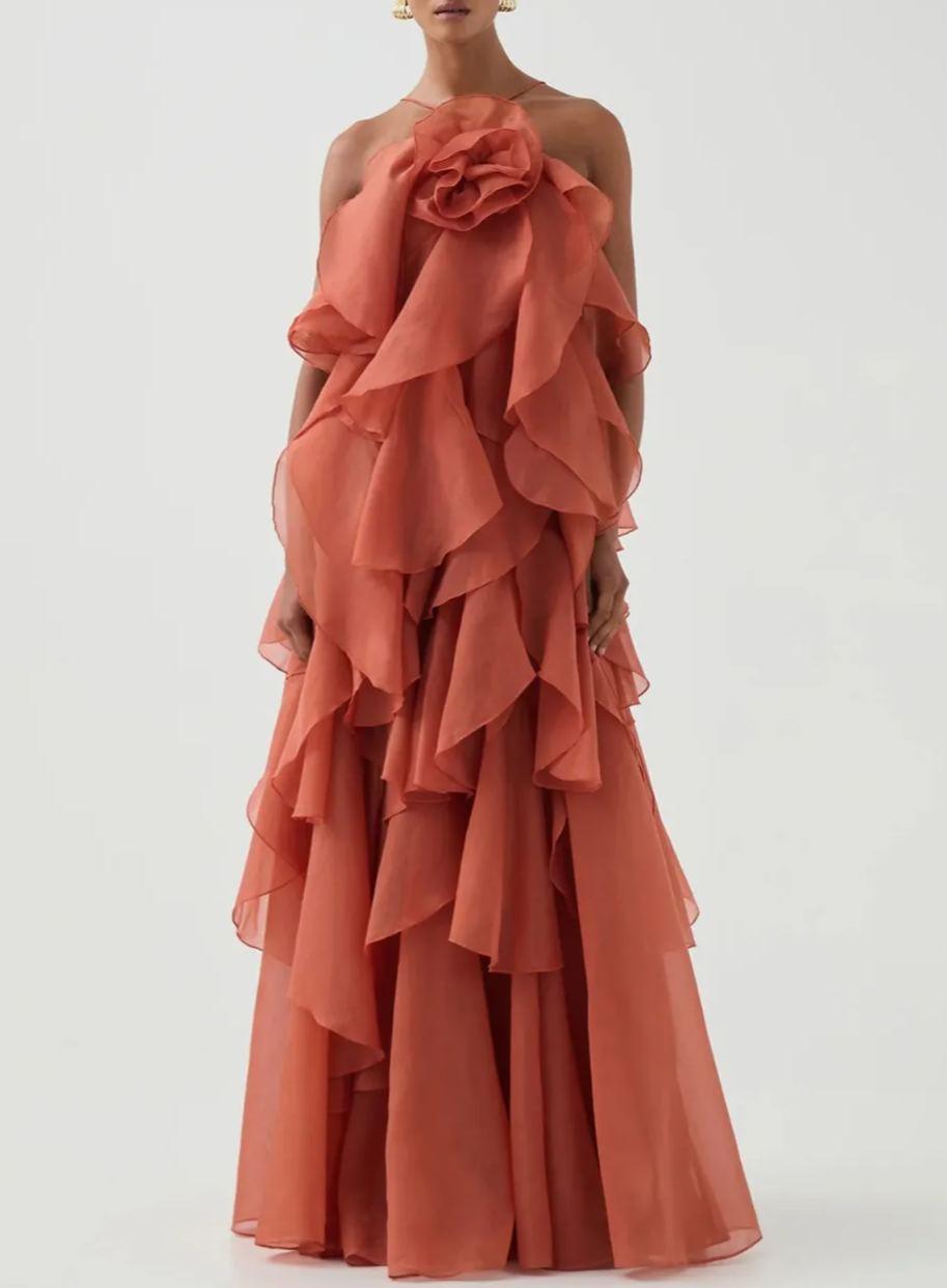 KAYALI - Robe longue superposée haut de gamme
