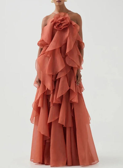 KAYALI - Robe longue superposée haut de gamme