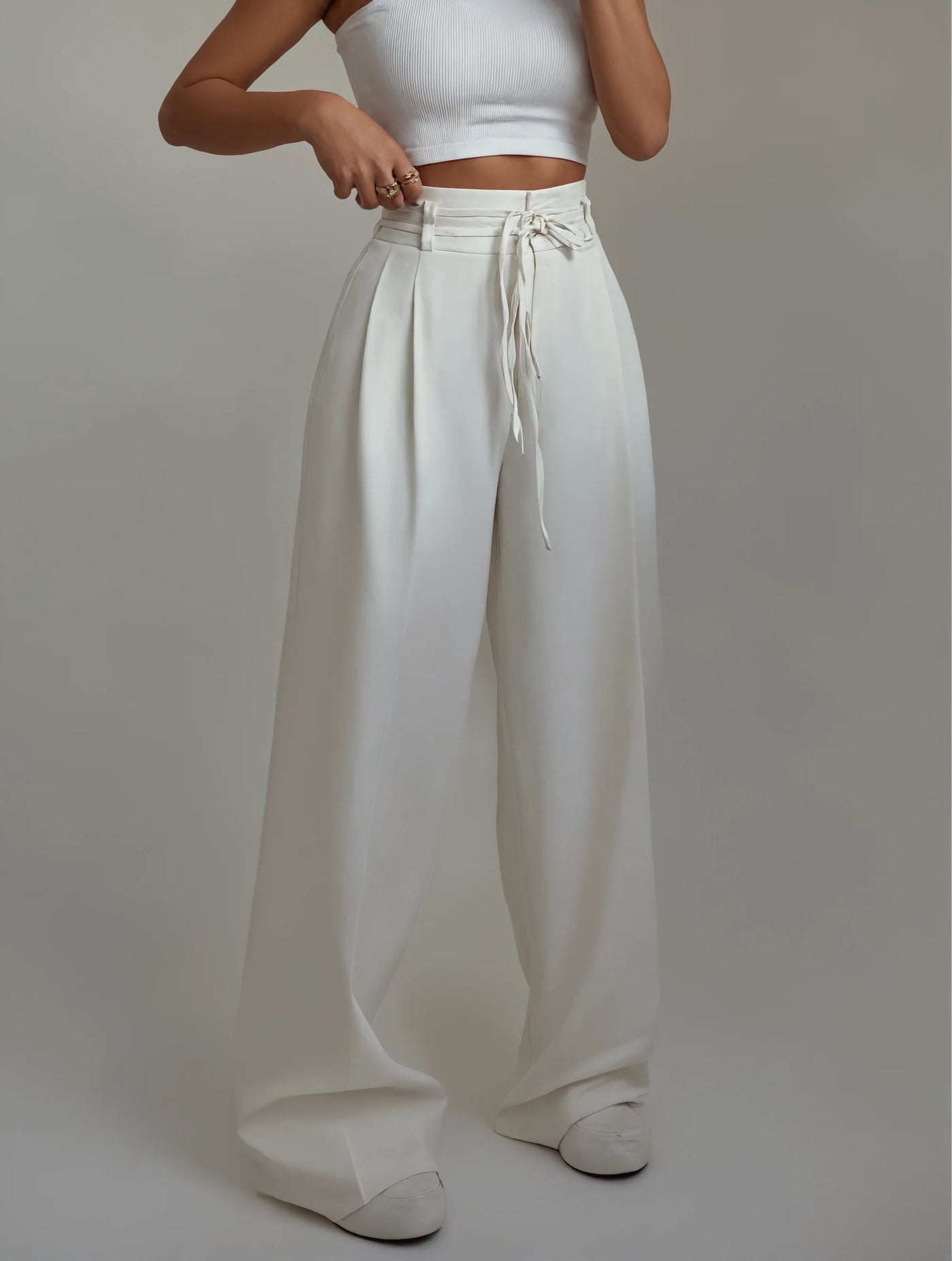 BIBI - Weite Hose mit hoher Taille