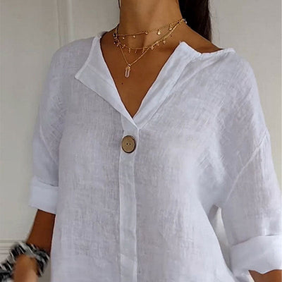 Chemise légère en coton et lin Lara