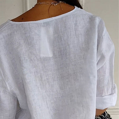 Chemise légère en coton et lin Lara