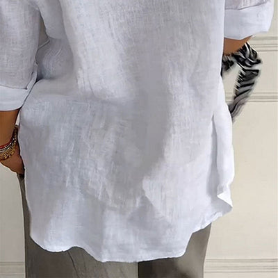 Chemise légère en coton et lin Lara
