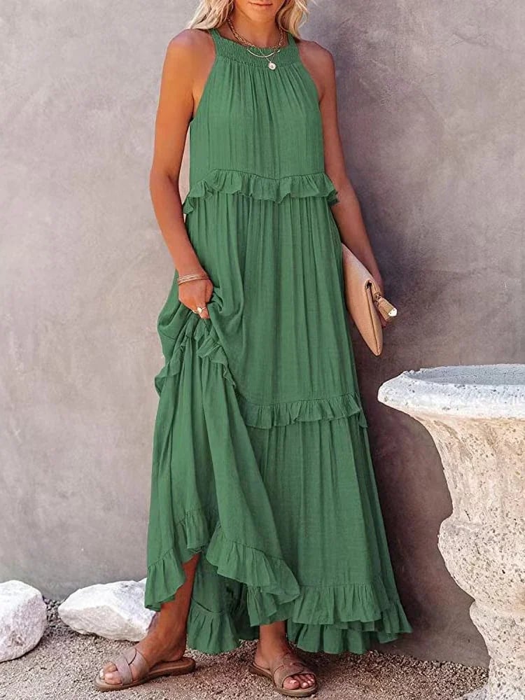 FAYA - Robe dos nu sans manches à bretelles
