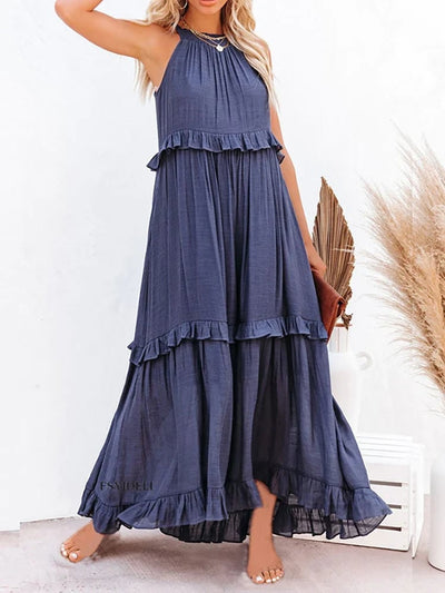 FAYA - Robe dos nu sans manches à bretelles