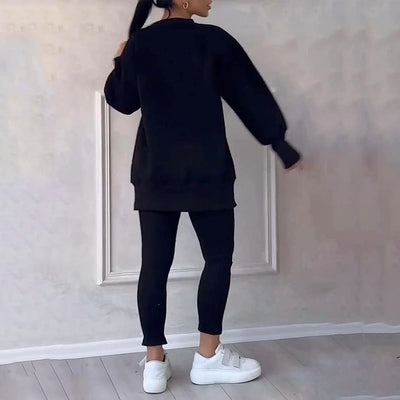 HAVA - Lässiges Damen-Sweatshirt-Leggings-Set