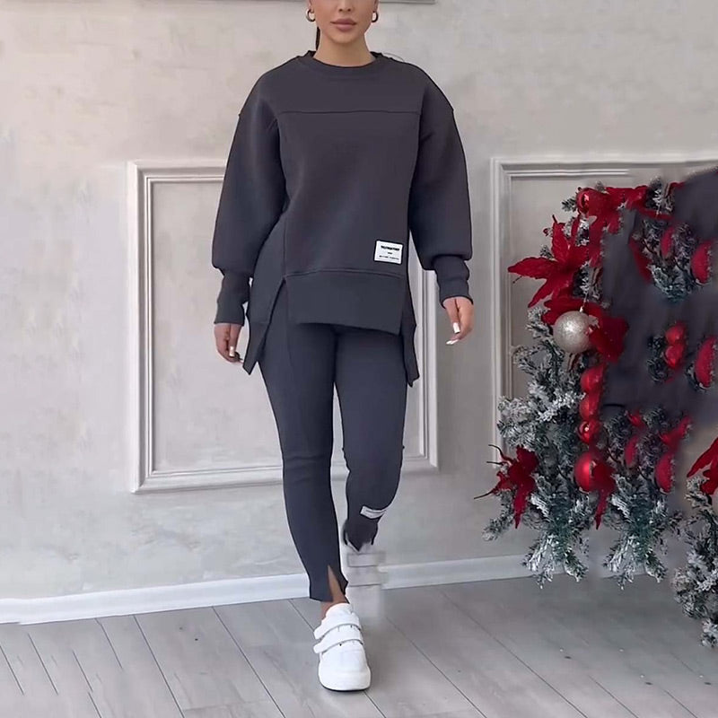 HAVA - Lässiges Damen-Sweatshirt-Leggings-Set