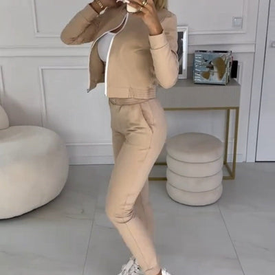 Survêtement zippé 3 pièces pour femme