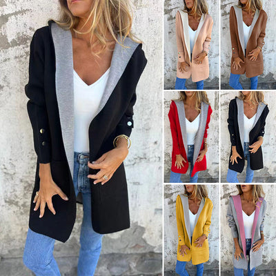 MILA™ - Damen-Farbblock-Mantel