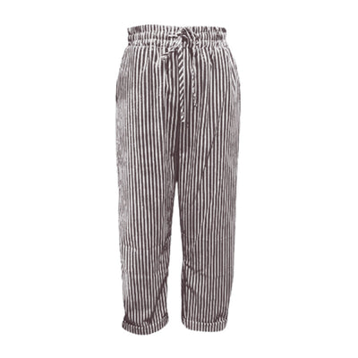 LUCIA - Gestreifte Damenhose aus Leinen und Baumwolle