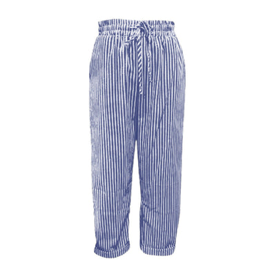 LUCIA - Gestreifte Damenhose aus Leinen und Baumwolle